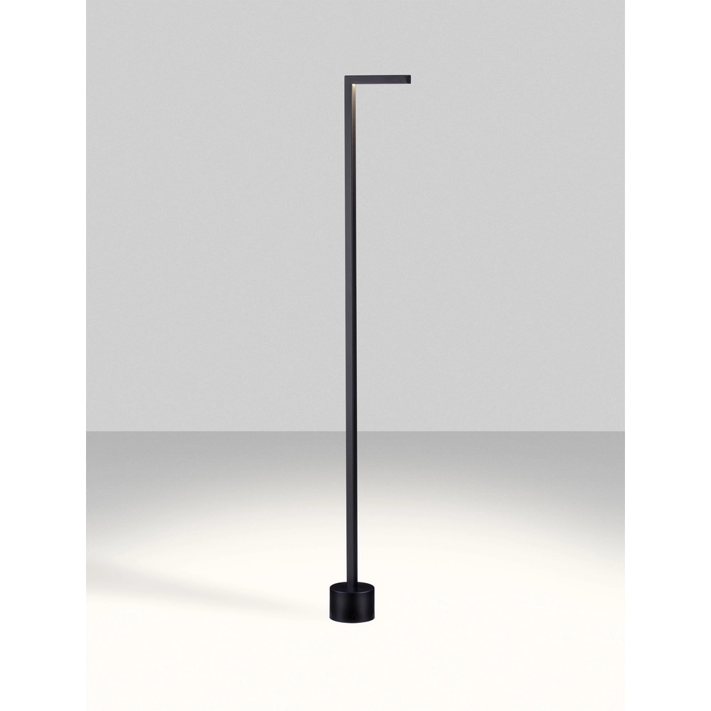 Lampe de jardin élégante Pipe Noir 94.5CN
