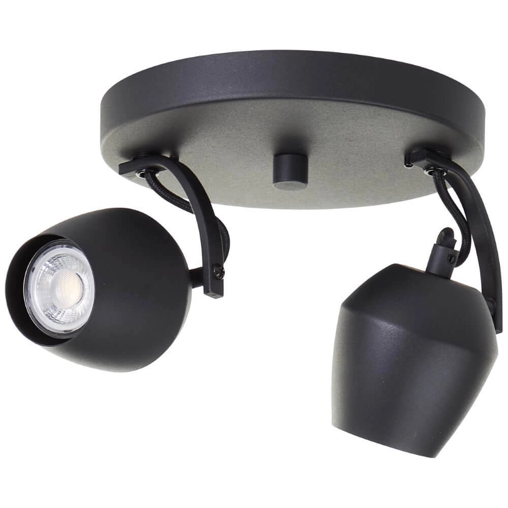 Spot en saillie 3 lumières Vertino noir Brilliant 4004353441387