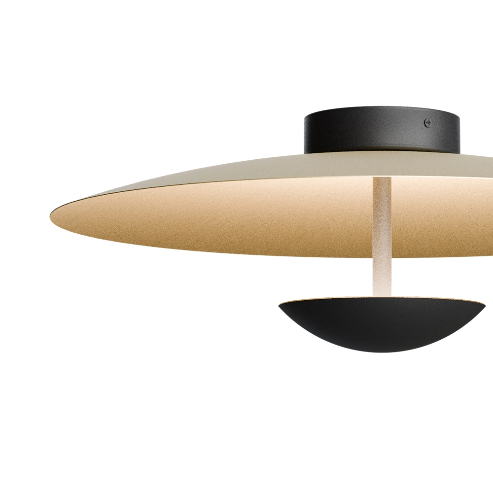 Lampe de plafond 16 cm Scala Ø 45cm noir avec or Masterlight 8718121389615