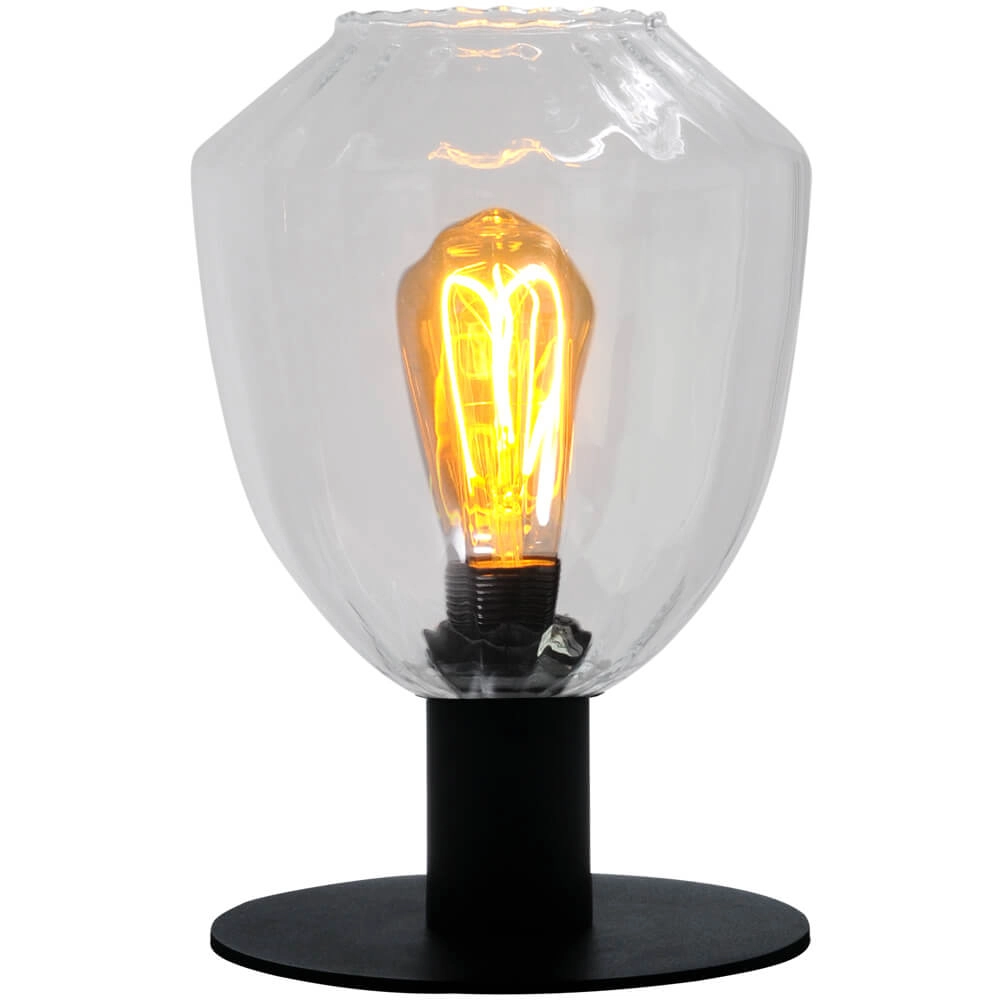 Lampe de table Porto avec verre clair Nicolette
