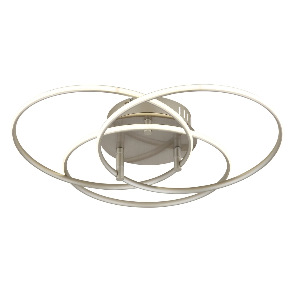 Lampe de plafond à design Kombos nickel