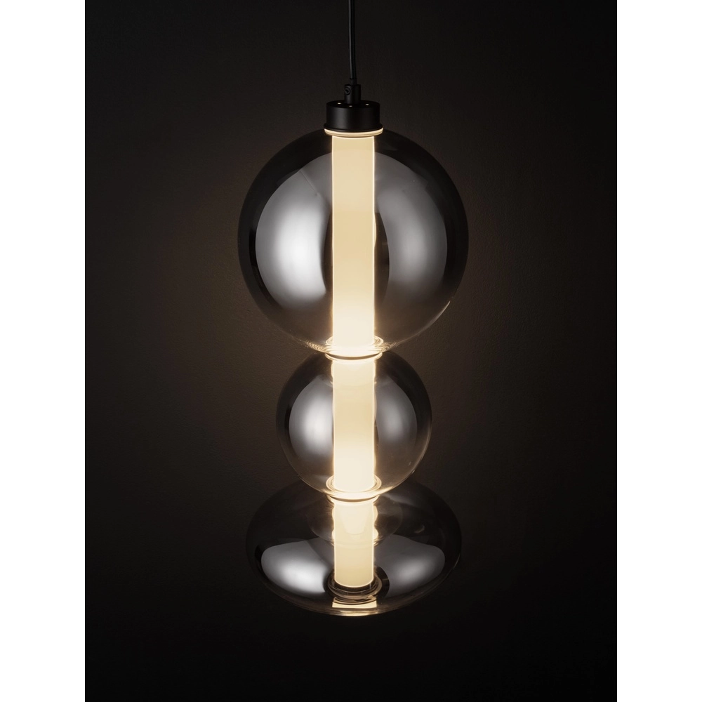 Suspension Bally Verre fumé 45,5 cm Lyora 5212017449160