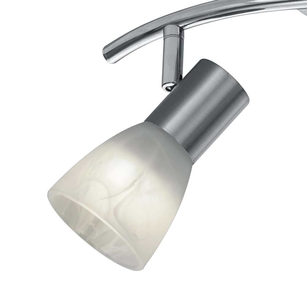 Spot de plafond LED Levisto 2 lumières nickel mat Trio 4017807281651