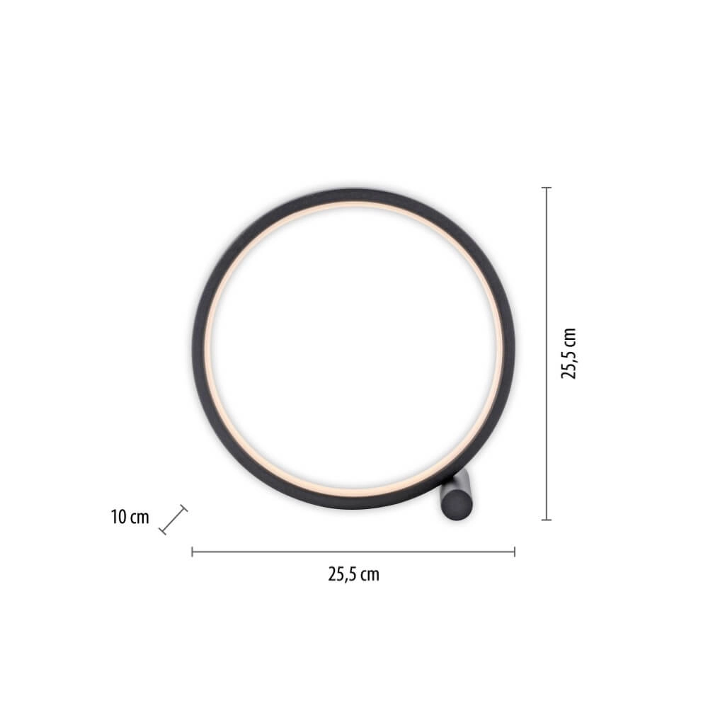 Lampe de table noire Mini Ritus Just Light 4043689000202