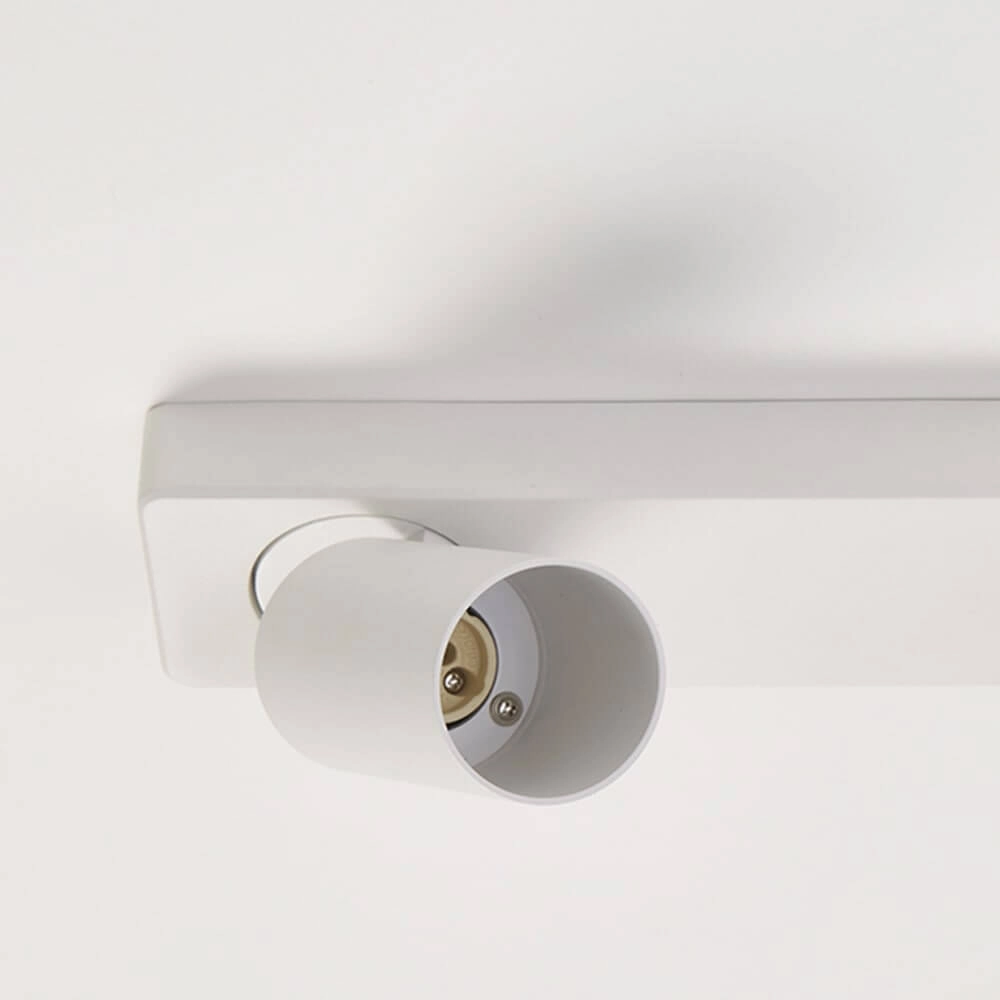 Plafonnier Moon 2 rectangulaire blanc Lyora