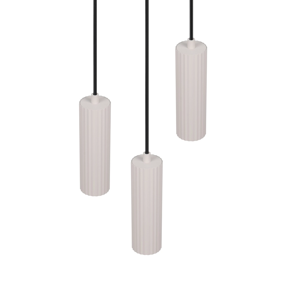 Suspension 3 lumières Soka gris Trio 4017807658613