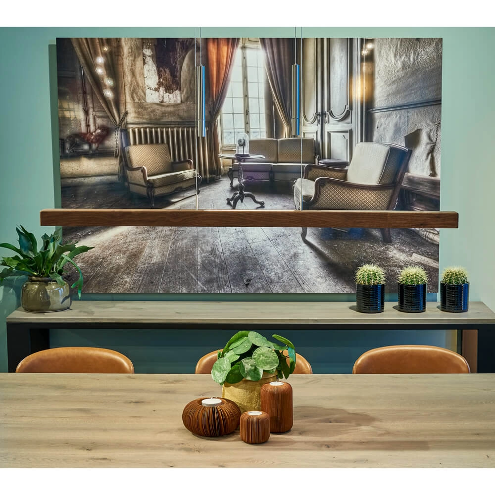 Lampe suspendue Leonora 121 cm - noyer huilé HerzBlut 4021273026197