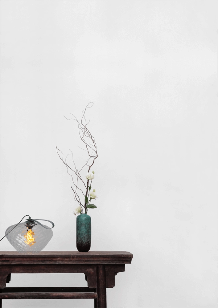 Lampe de table Porto Transportez avec le verre transparent Blossom Masterlight 8718121271347