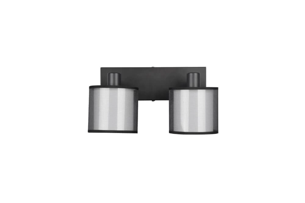 Plafonnier noir Burton 2 lumières Trio 4017807538359