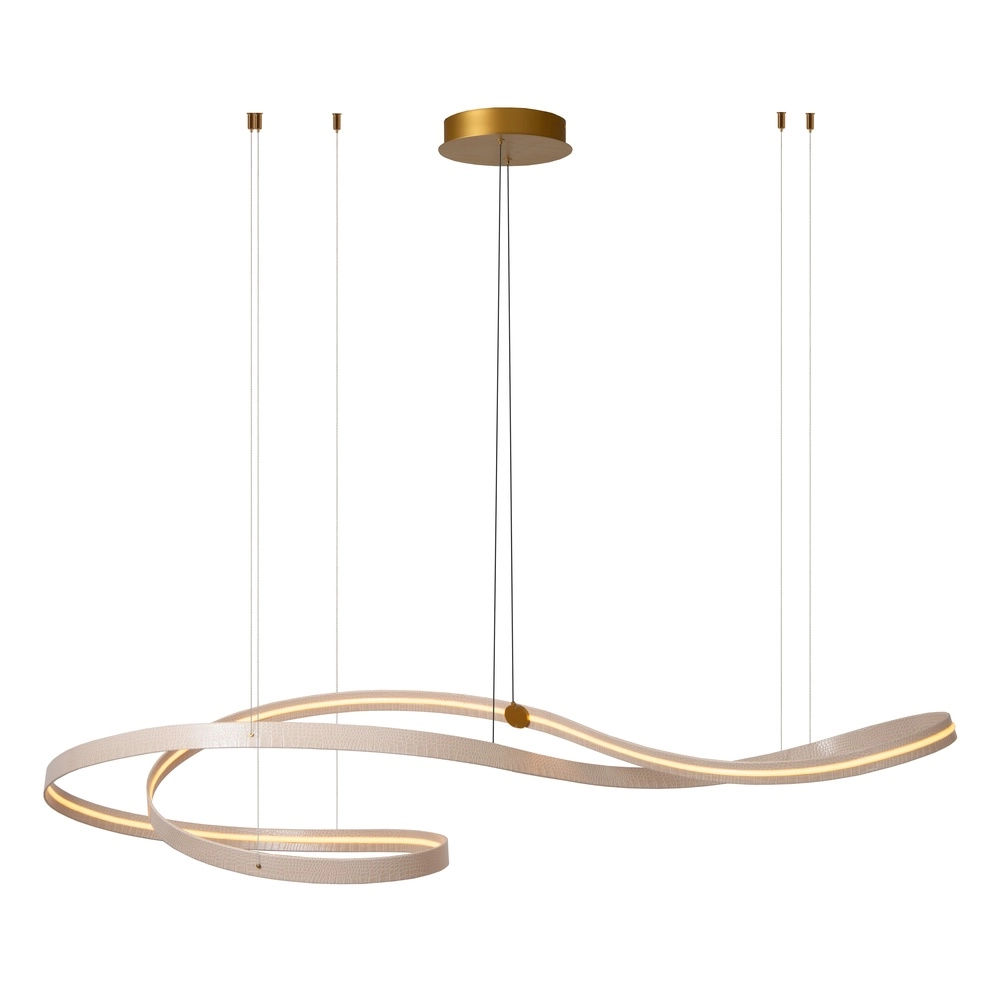 Lumière suspendue LED moderne Slalom Sable avec effet Premium by Lucide 5411212135131