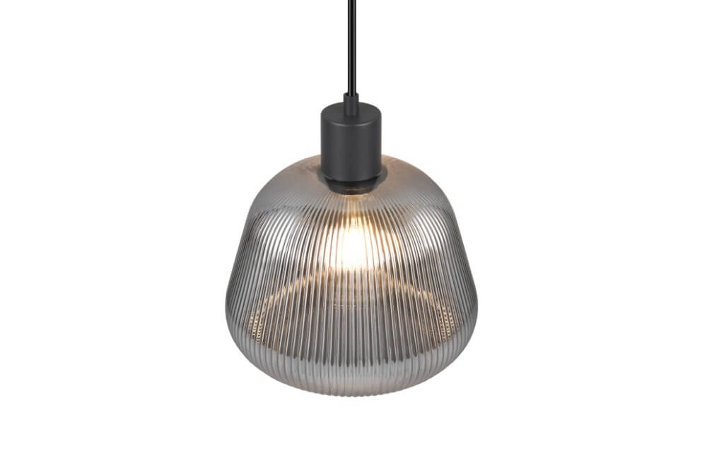 Lampe suspendue Tarifa avec verre strié Trio 4017807615791