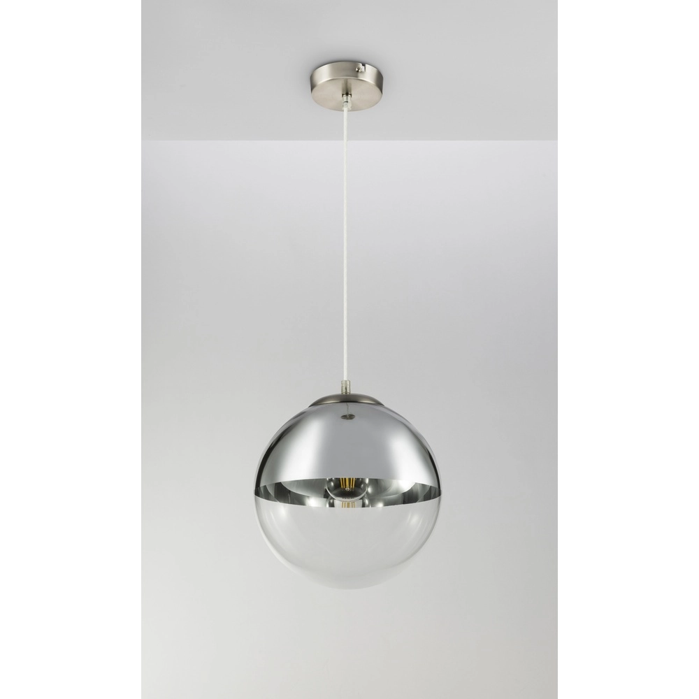 Lampe suspendue Varus nickel Ø 30cm Globo 9007371377442
