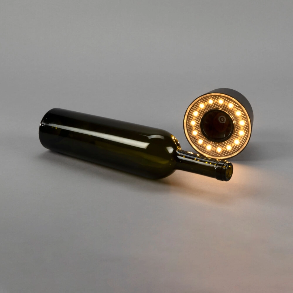 Lampe de table rechargeable Biot noir avec capuchon amovible KonstSmide 7318307845754