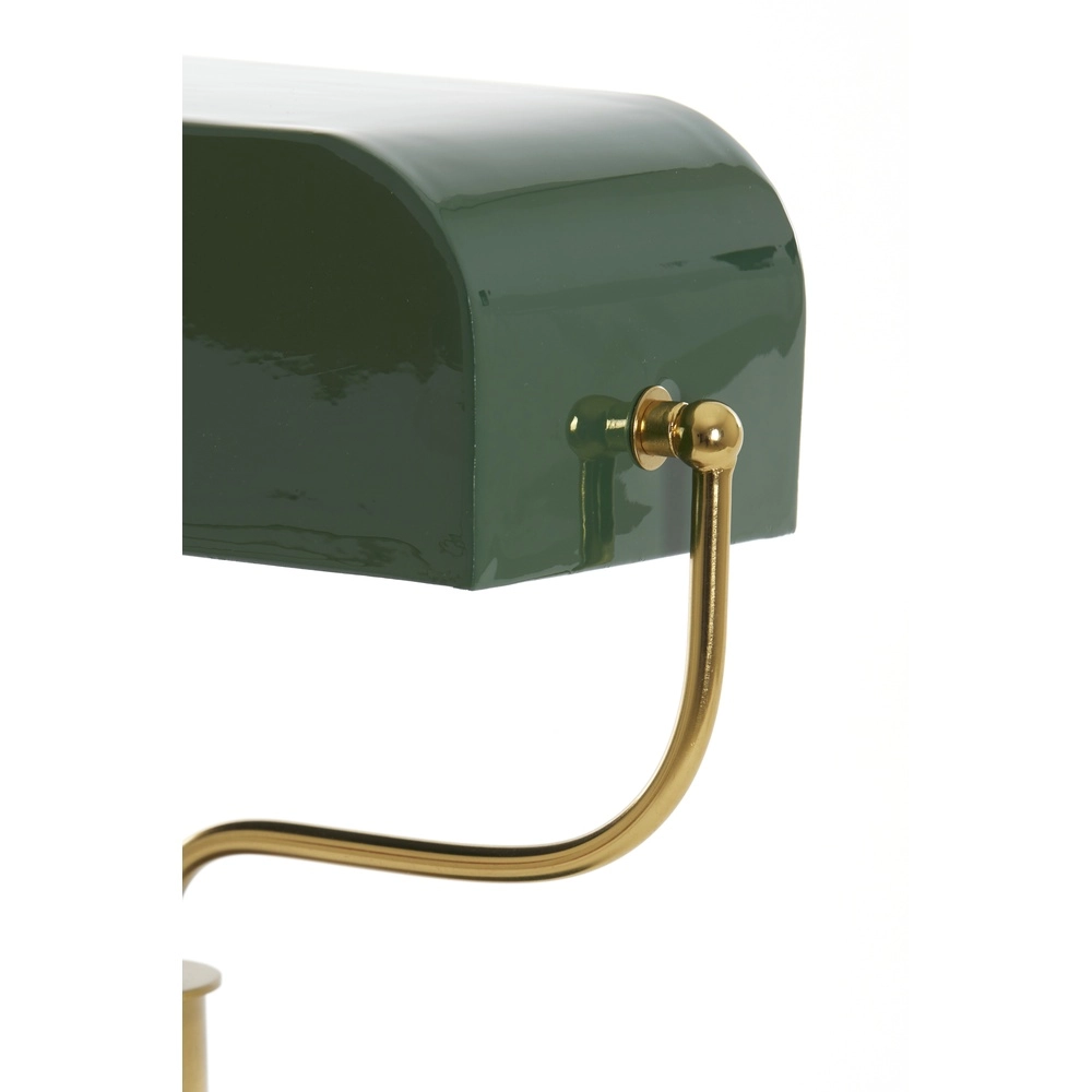 Lampe de banquier Ayer Vert foncé avec or Light & Living 8717807742867