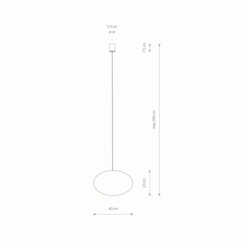Suspension naturelle Rattan S Ø 40cm Lyora 5903139111539