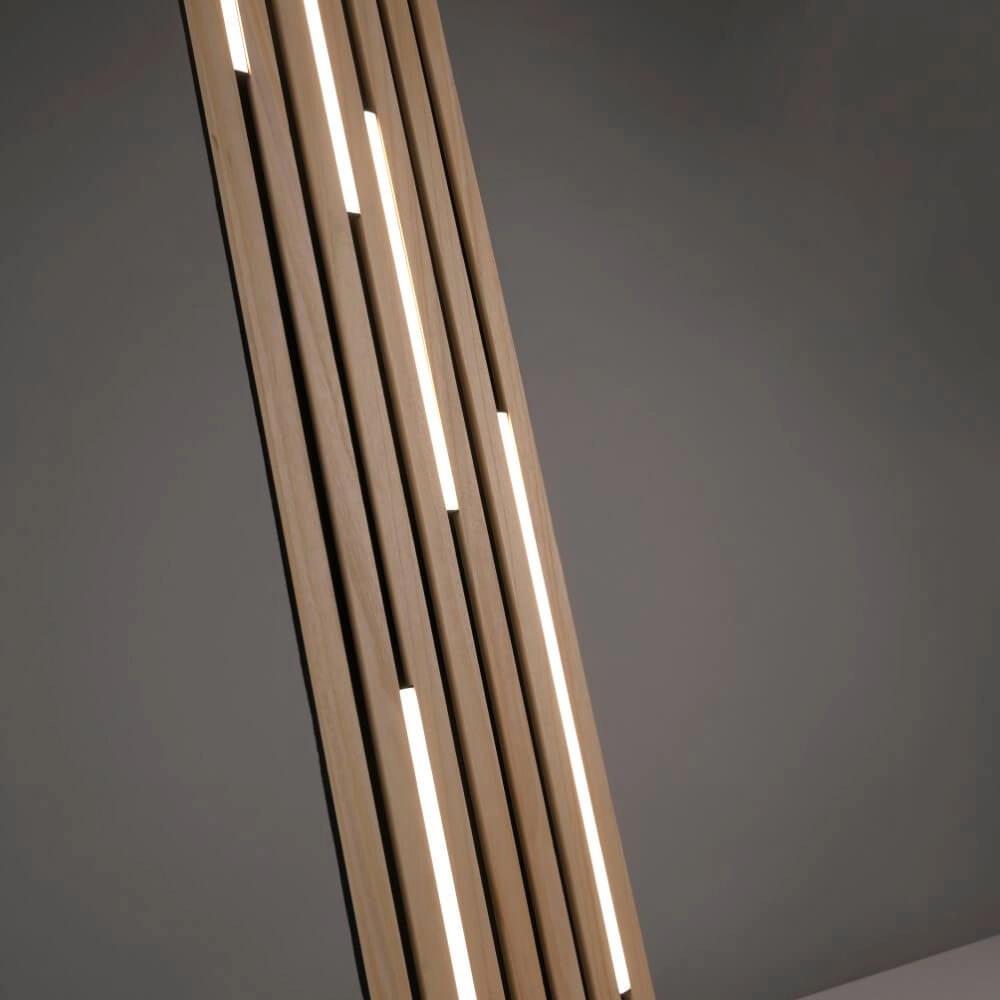 Lampadaire design Q-Akustik bois Paul Neuhaus 4012248385401