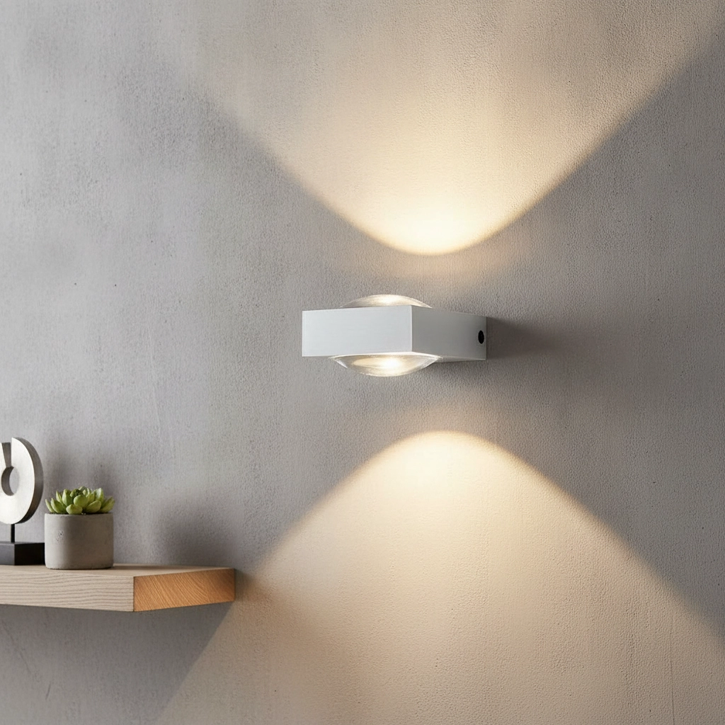 Spot mural à LED Jena 2x3w - 2700K gris