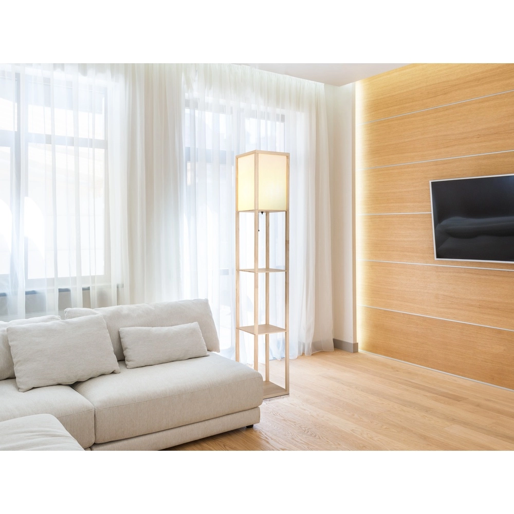 Lampe de pied Tabitha bois Globo 9007371572410