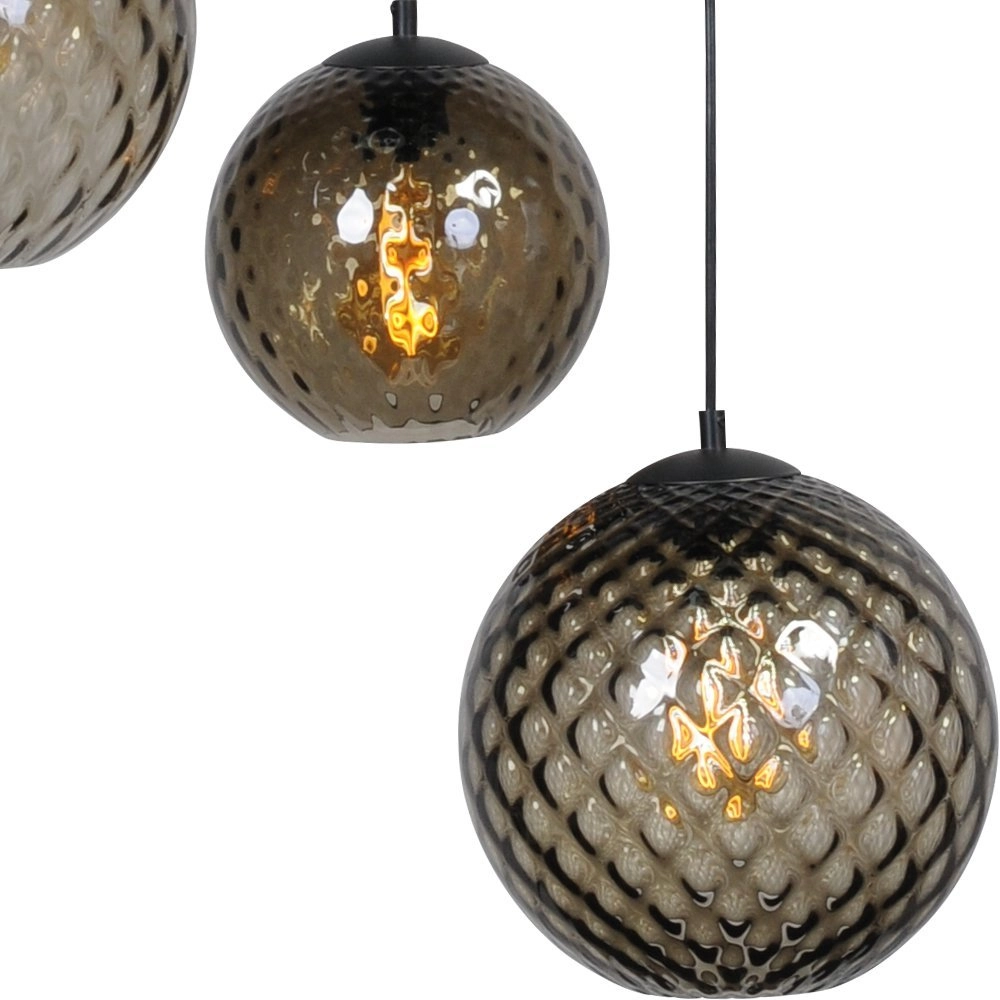 Lampe suspendue 6 lumières Baloton noir Masterlight 8718121217055