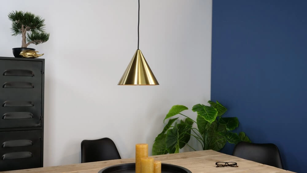 Lampe suspendue dorée Narices Ø 22 cm Eglo 9002759995911