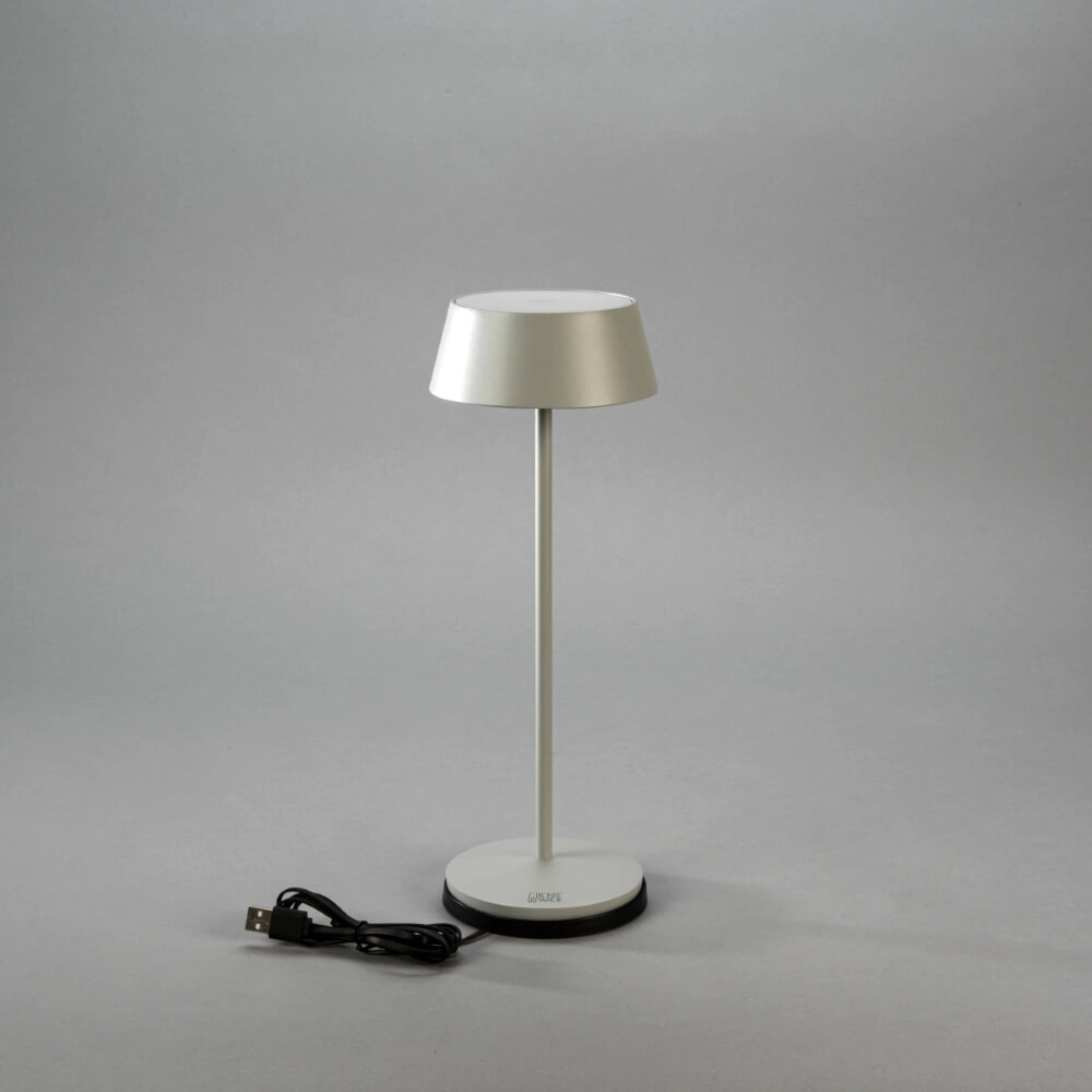 Lampe de table rechargeable Menton gris KonstSmide 7318307839302