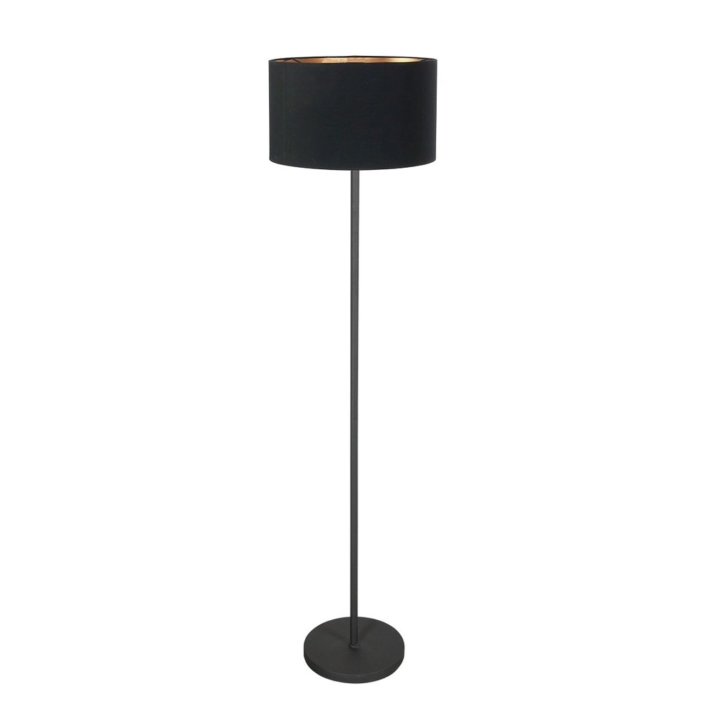 Lampadaire noir Noor avec capot noir Lampadaire noir Noor avec capot noir