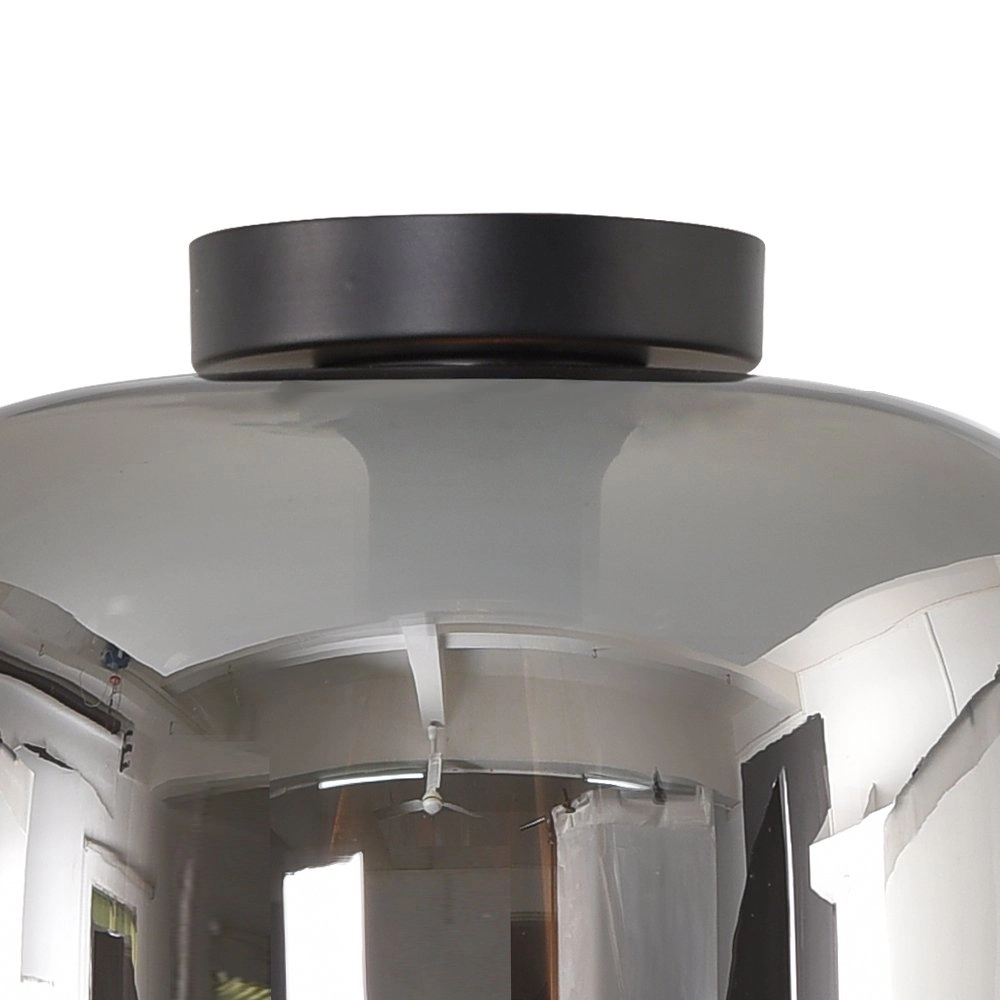 Plafonnier en verre fumé Preston-28 Artdelight 8719831735785