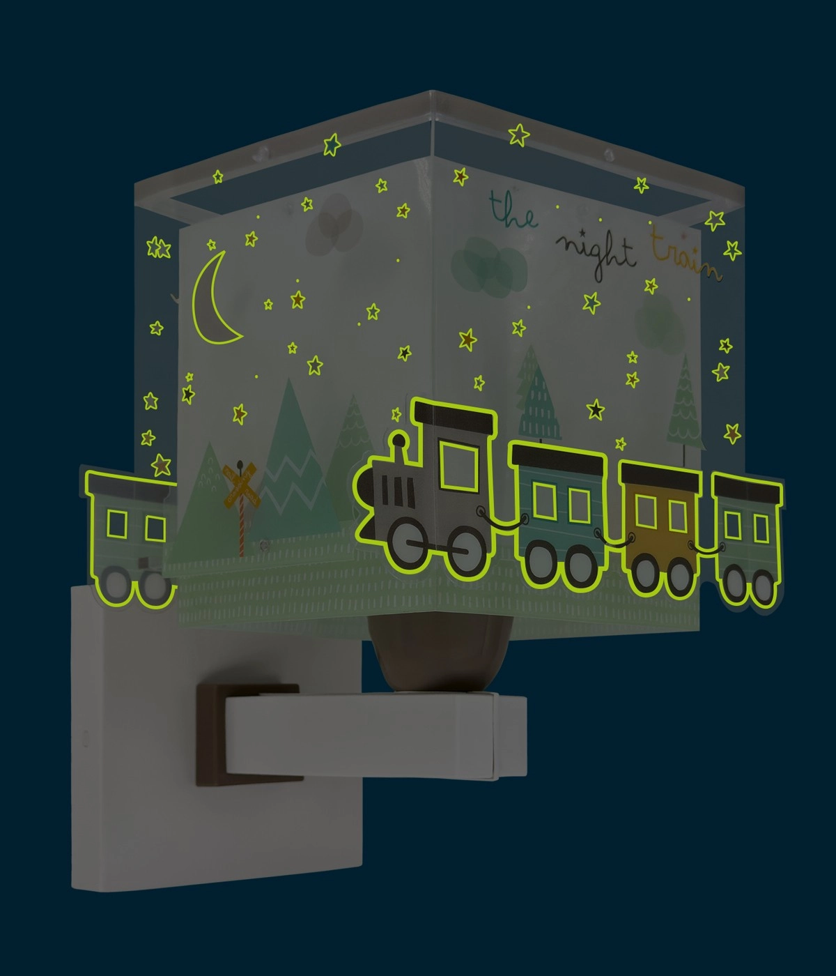 Applique murale Night Train Gris lueur dans le noir Dalber 8420406635392