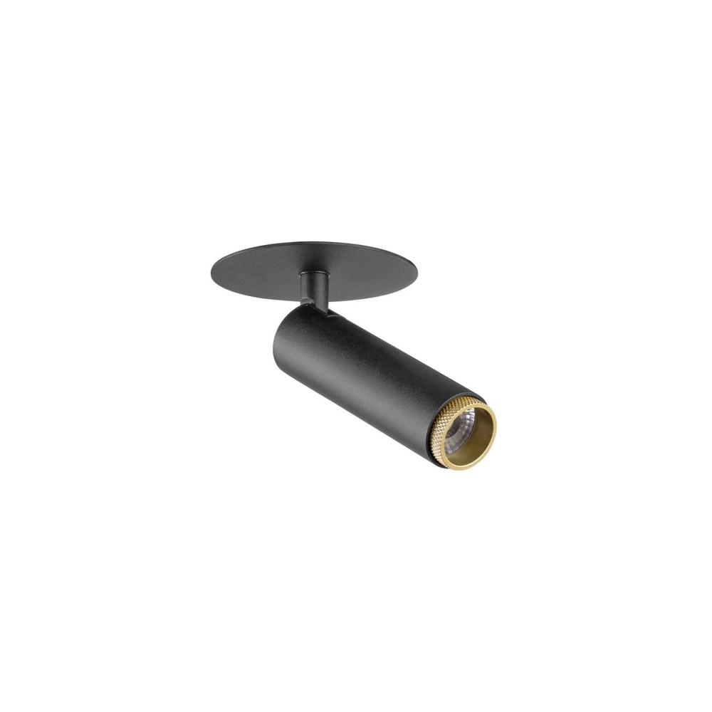 Spot encastré Grip! S noir avec or 2700K SLV 4024163304825
