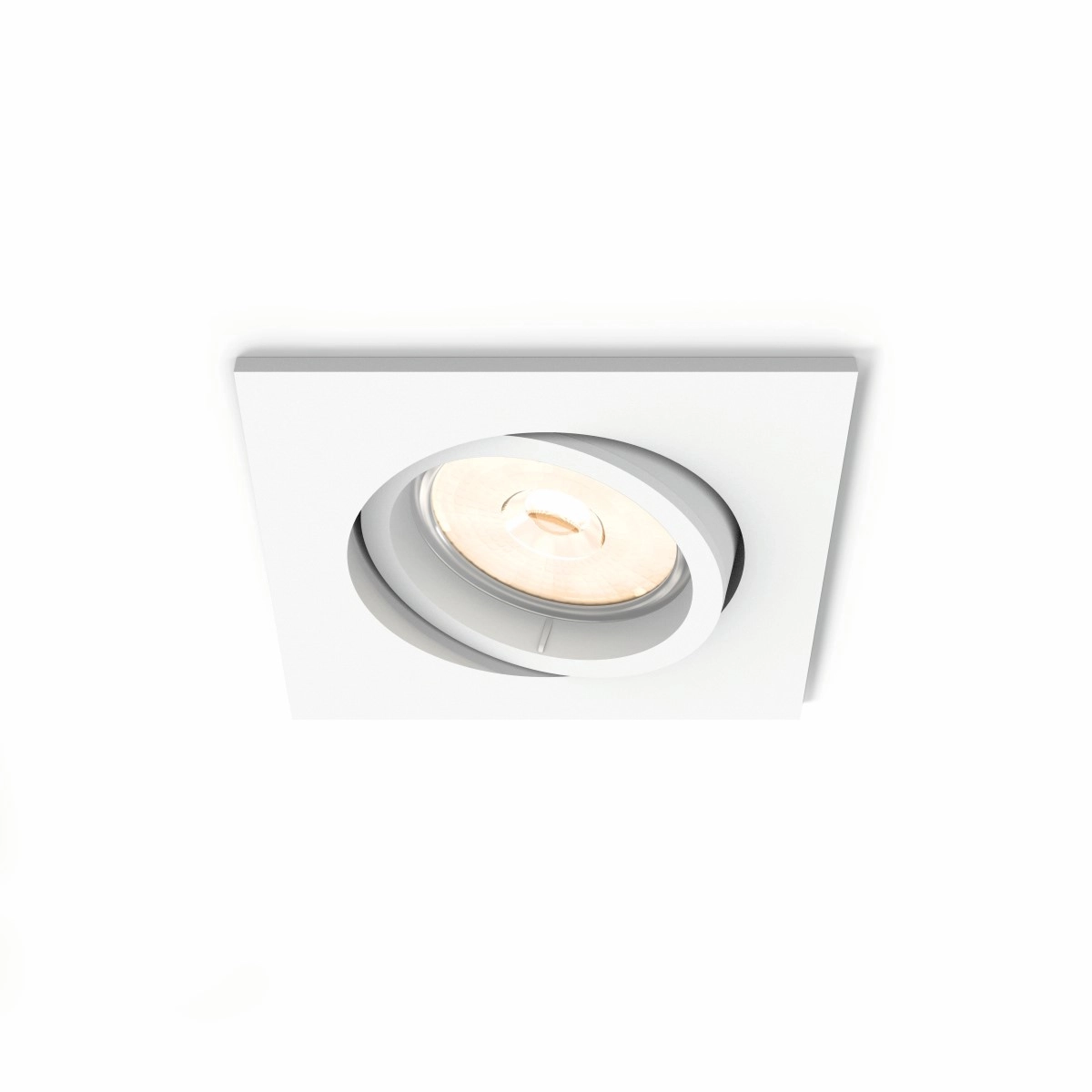 Spot encastrable Enneper GU10 Carré de 9 cm blanc
