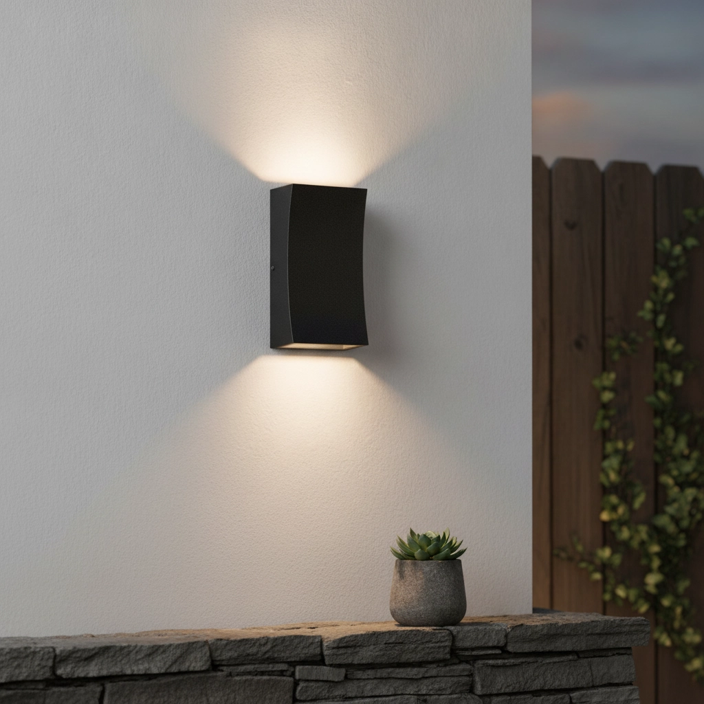 Spot mural Boxy De haut en bas anthracite
