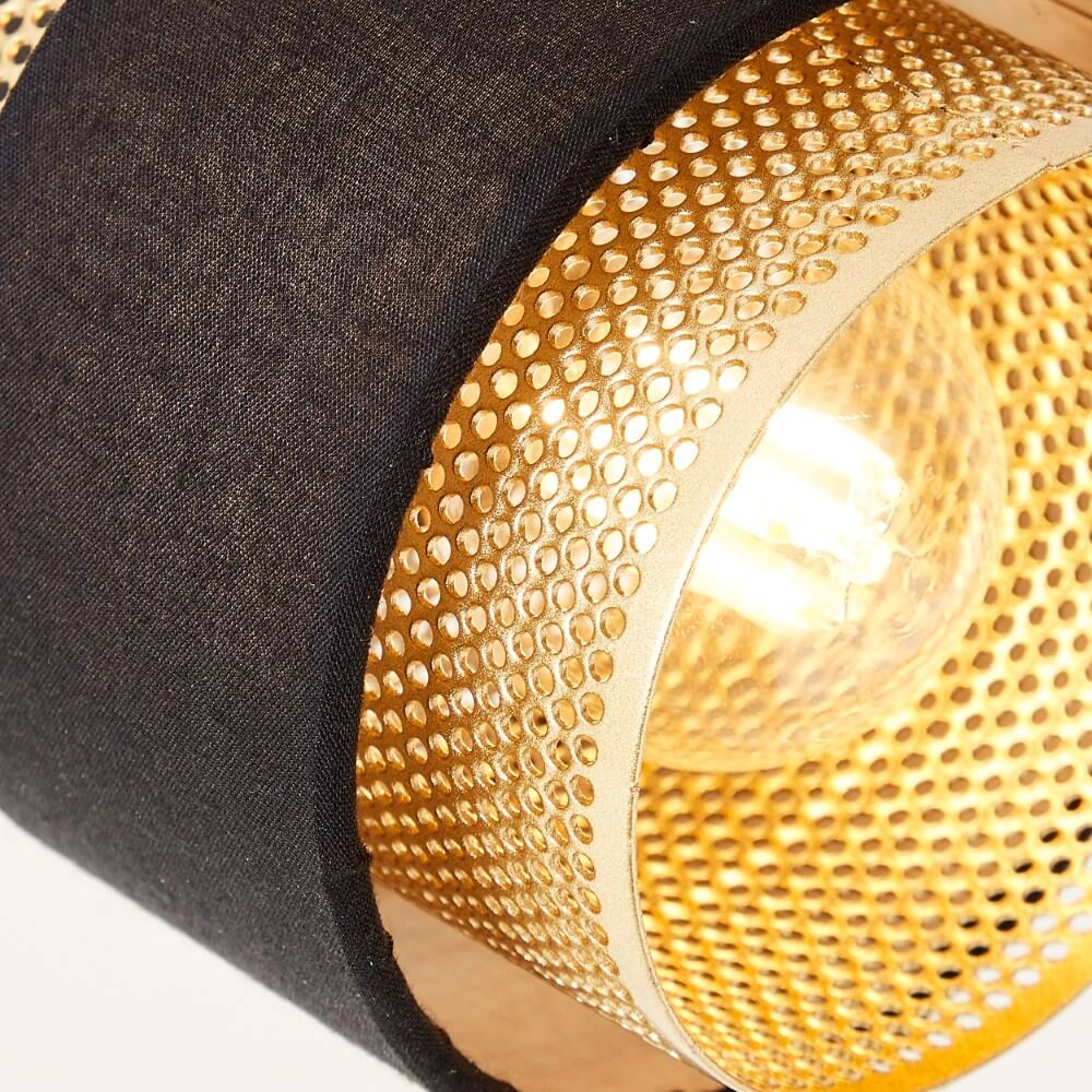 Plafonnier 2 lumières Grove noir avec de l'or Brilliant 4004353424113