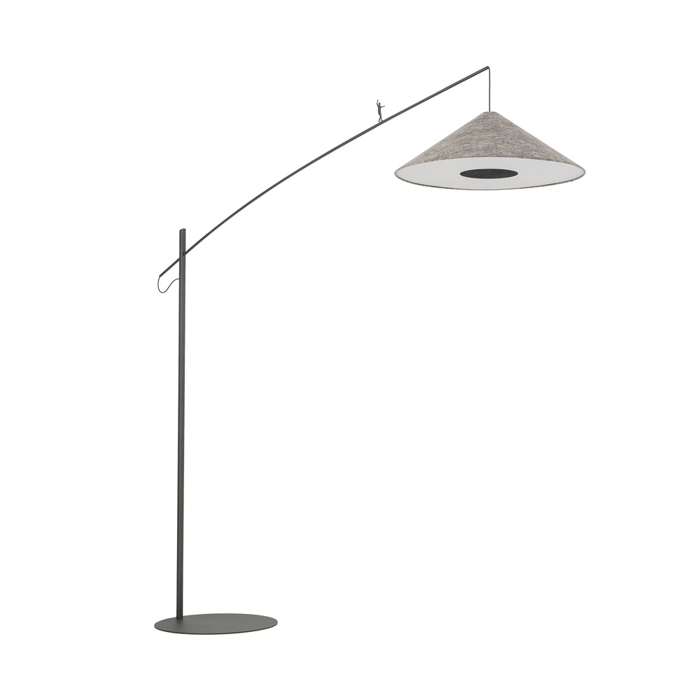 Lampe de pied Poise gris Ø 72cm Lyora 5903139117678