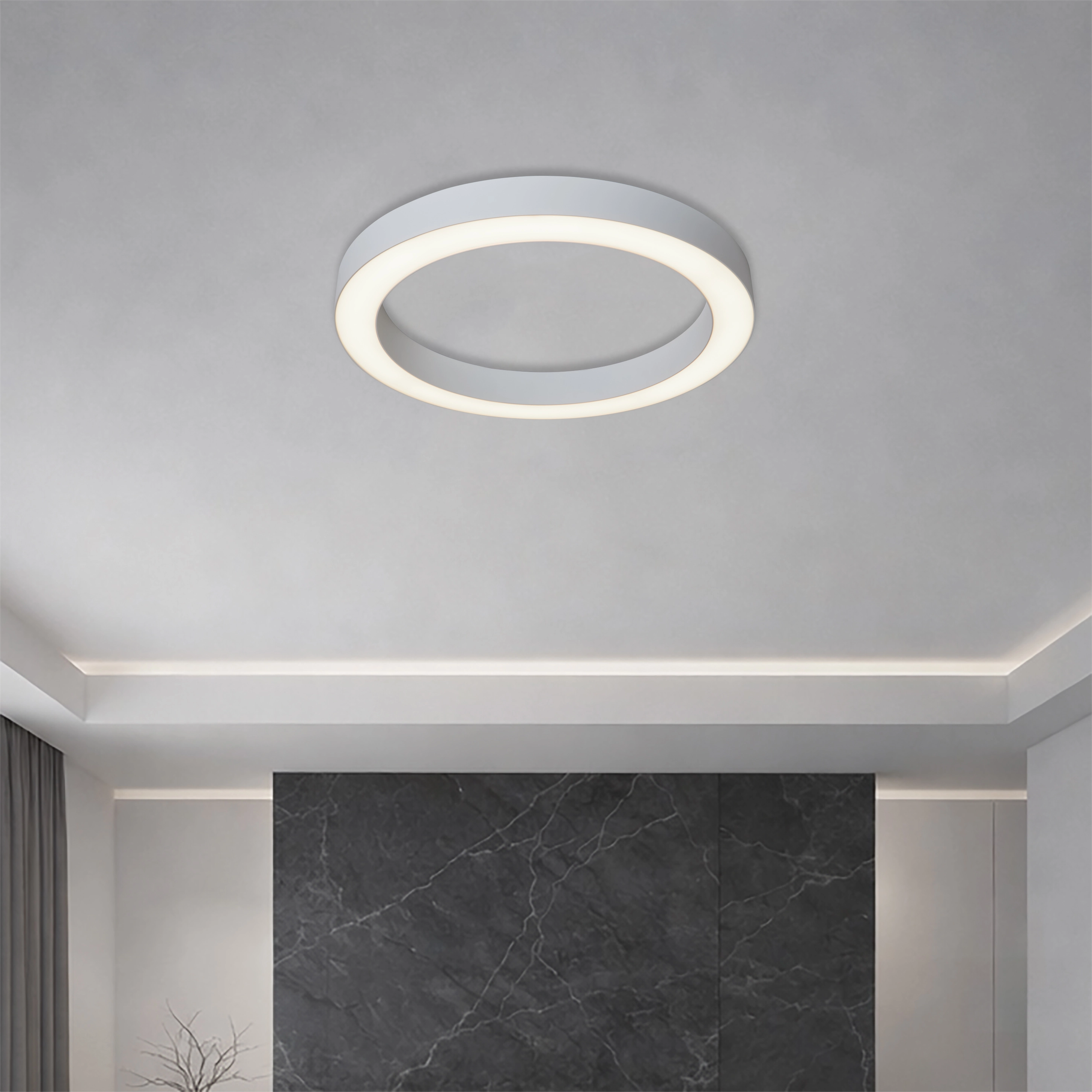 Lampe de plafond à design Hey-lo blanc Ø 60cm Lyora 5053423315171