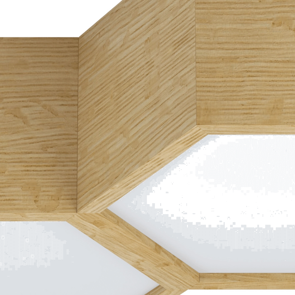 Plafonnier en bois Mirlas 2 lumières Eglo 9002759988616