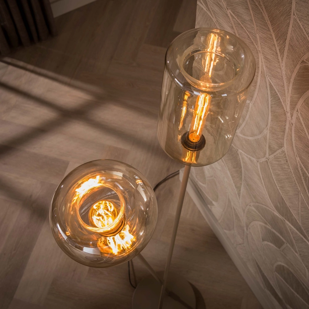 Lampadaire moderne Serene brun sable Lyora 8716803514744