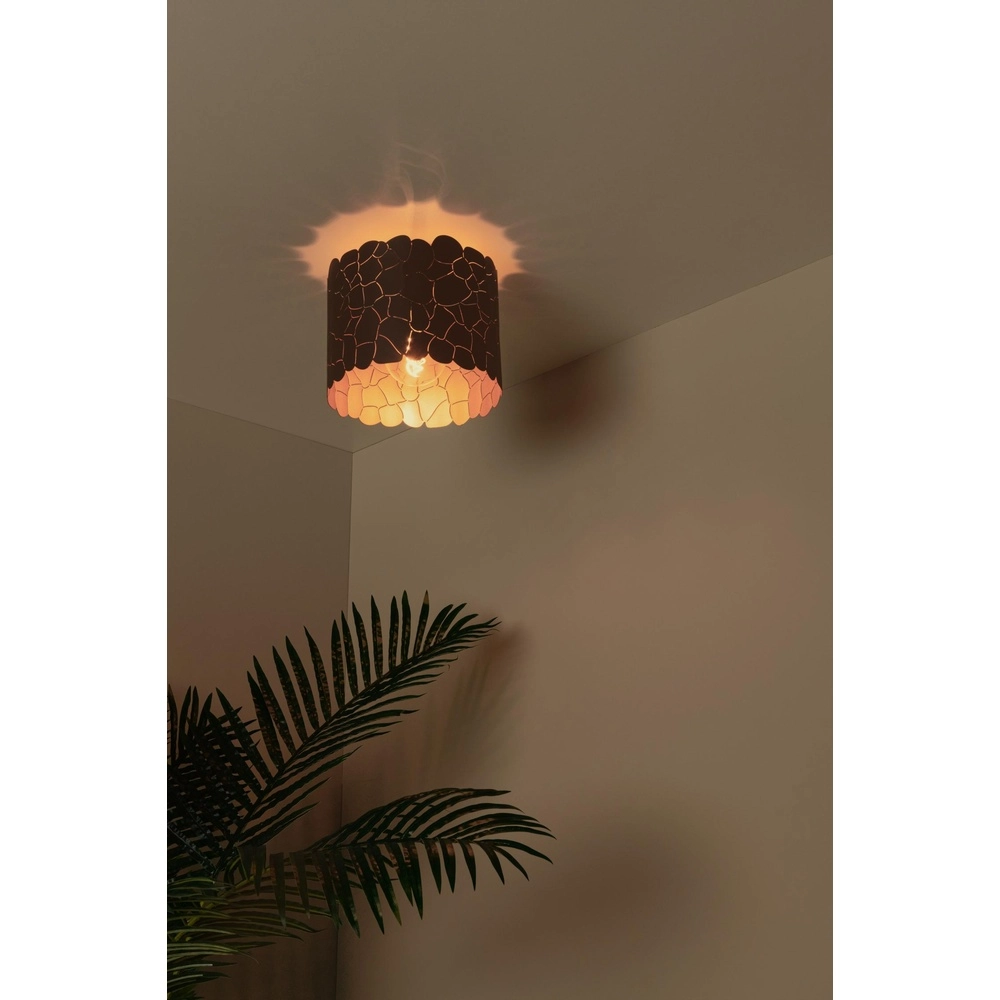 Lampe de plafond Almelo noir avec or à l’intérieur Ø 25,5cm Lucide 5411212211859