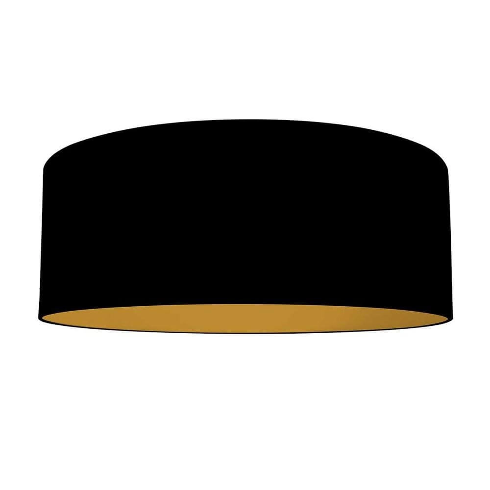 Lampadaire Zig-Zag noir avec or intérieur Ø 50cm Steinhauer 8712746179286