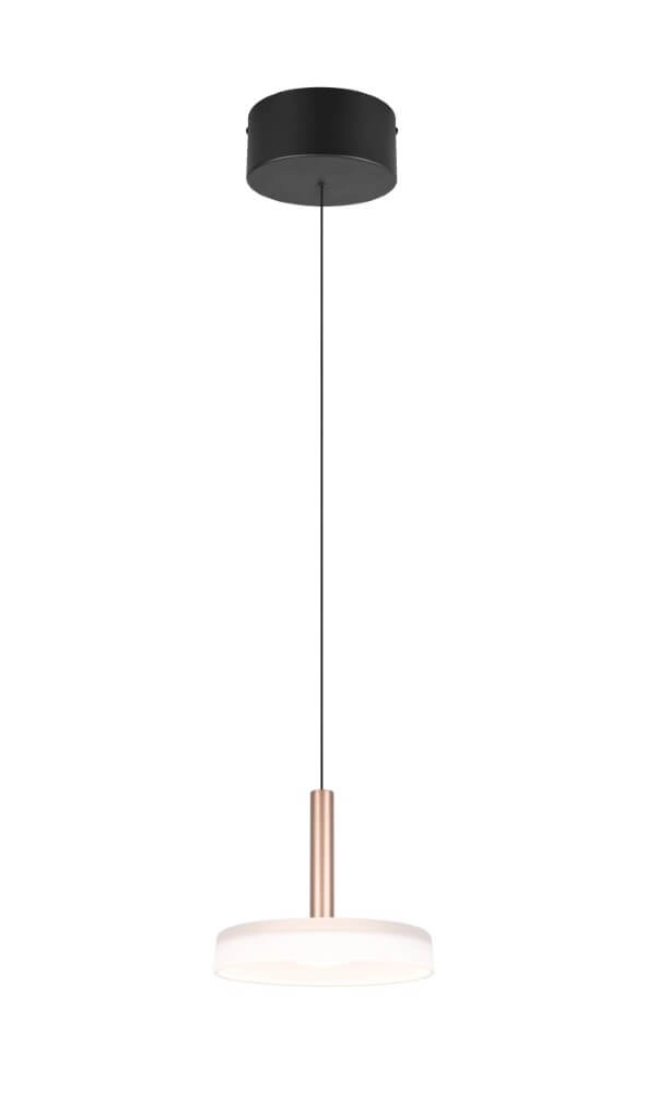 Lampe suspendue LED Celeste Ø 22cm - verre blanc