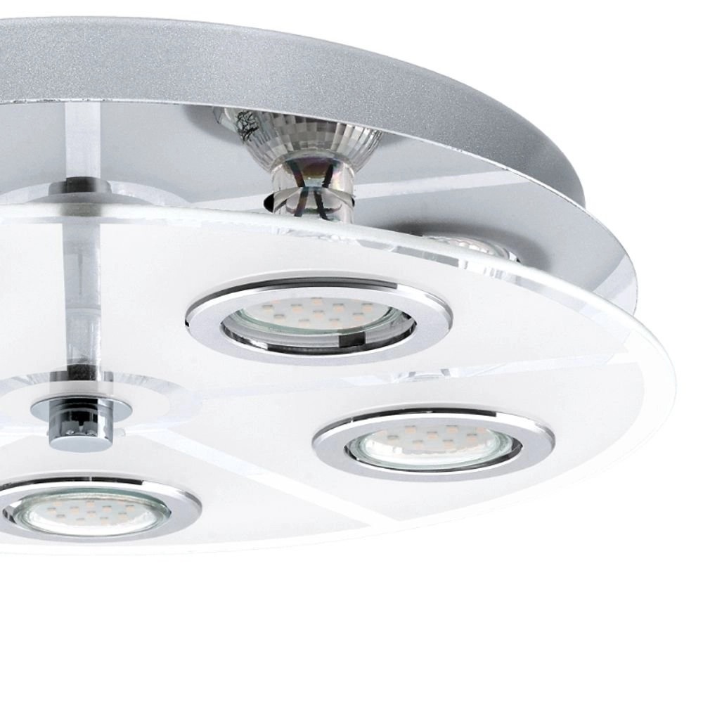 LED plafonnier Cabo Round 5x3w - 3000K - 35cm chromé Eglo 9002759309336