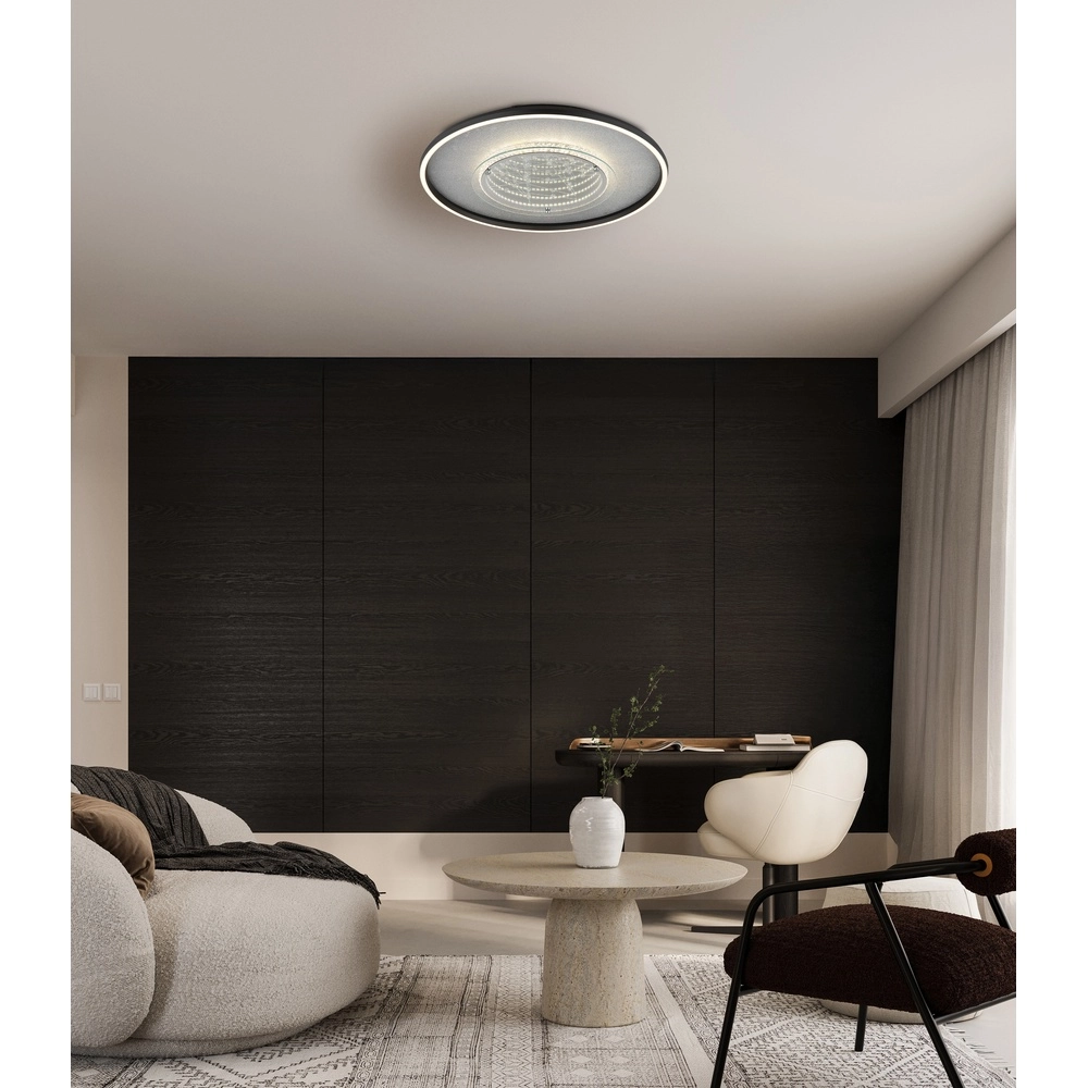 Lampe de plafond Mirrora noir Ø 51,5cm Globo 9007371569854
