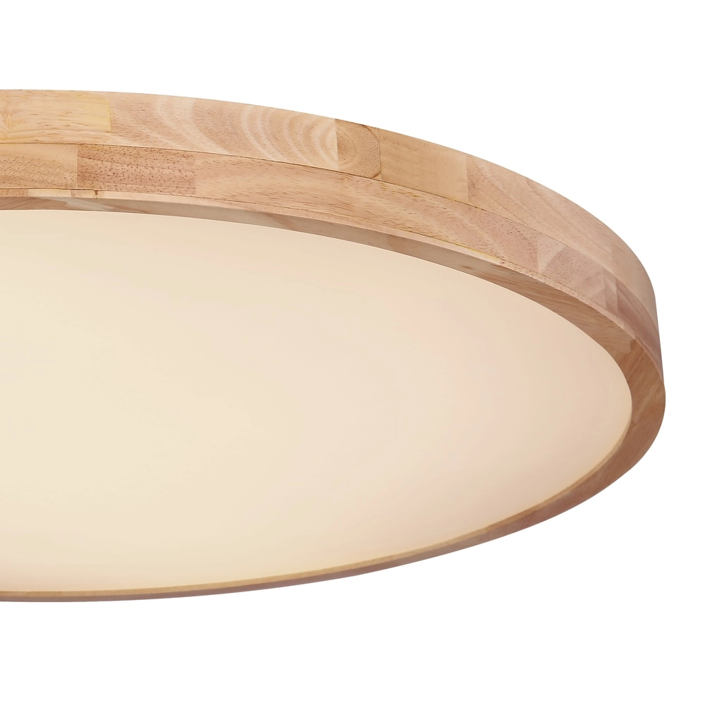 Éclairage de plafond en bois Rainer Scandinave Ø 80 cm Globo 9007371386284
