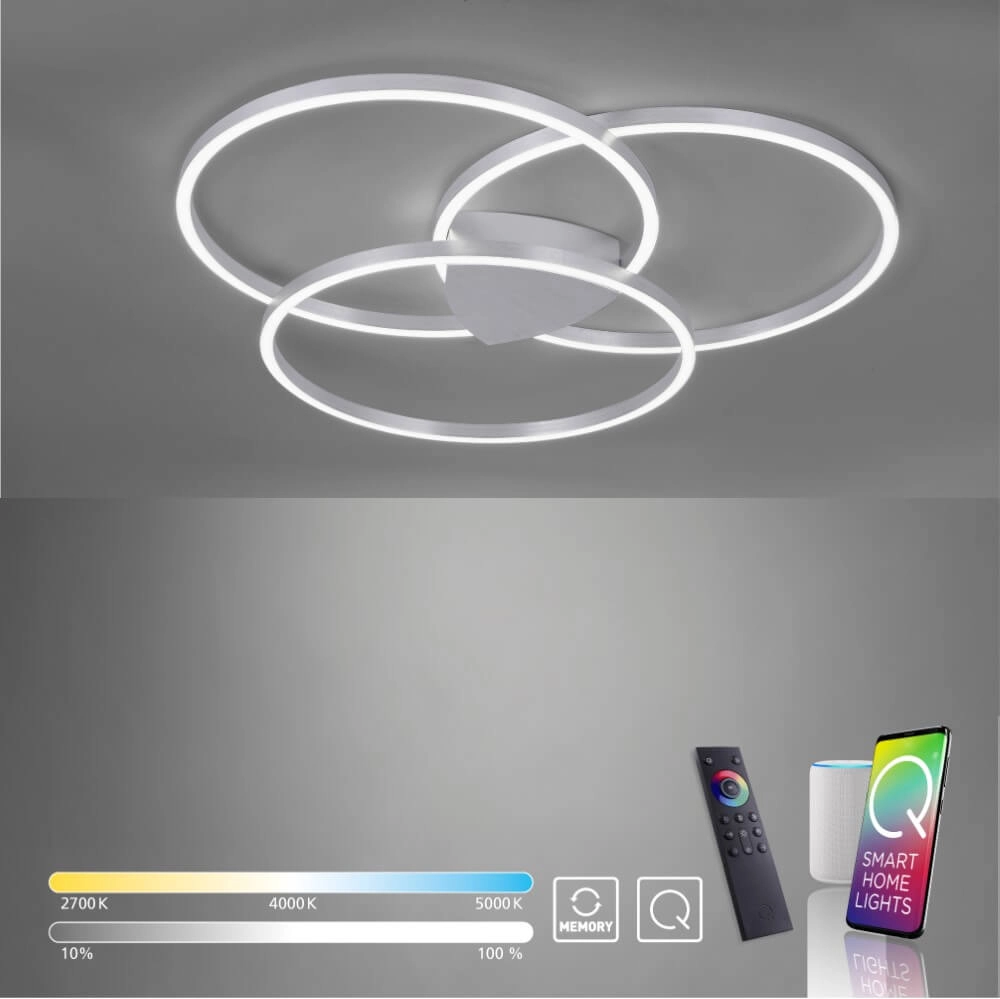 Plafonnier Q-Kate conception ronde Paul Neuhaus 4012248342930