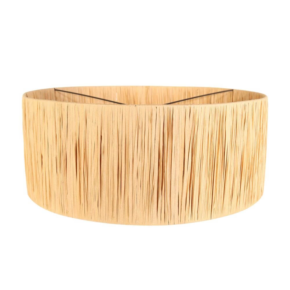 Applique murale Elegant Classy noir avec abat-jour paille Steinhauer 8712746171990