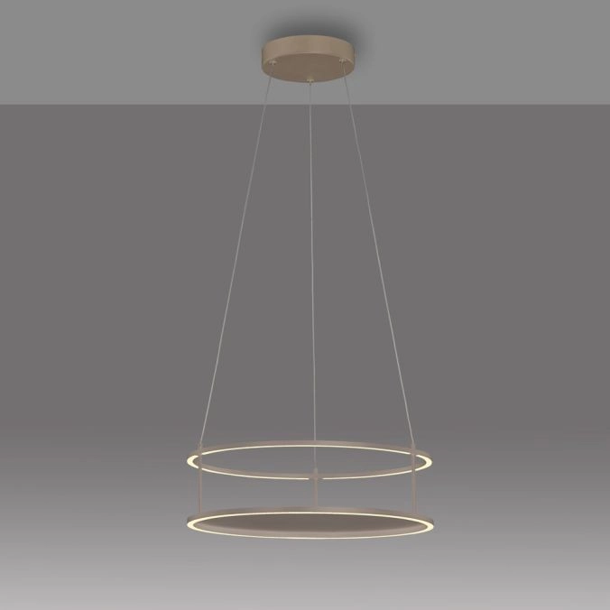 Lampe pendante de conception Conni Ø 50 cm brun sable Paul Neuhaus 4012248398401