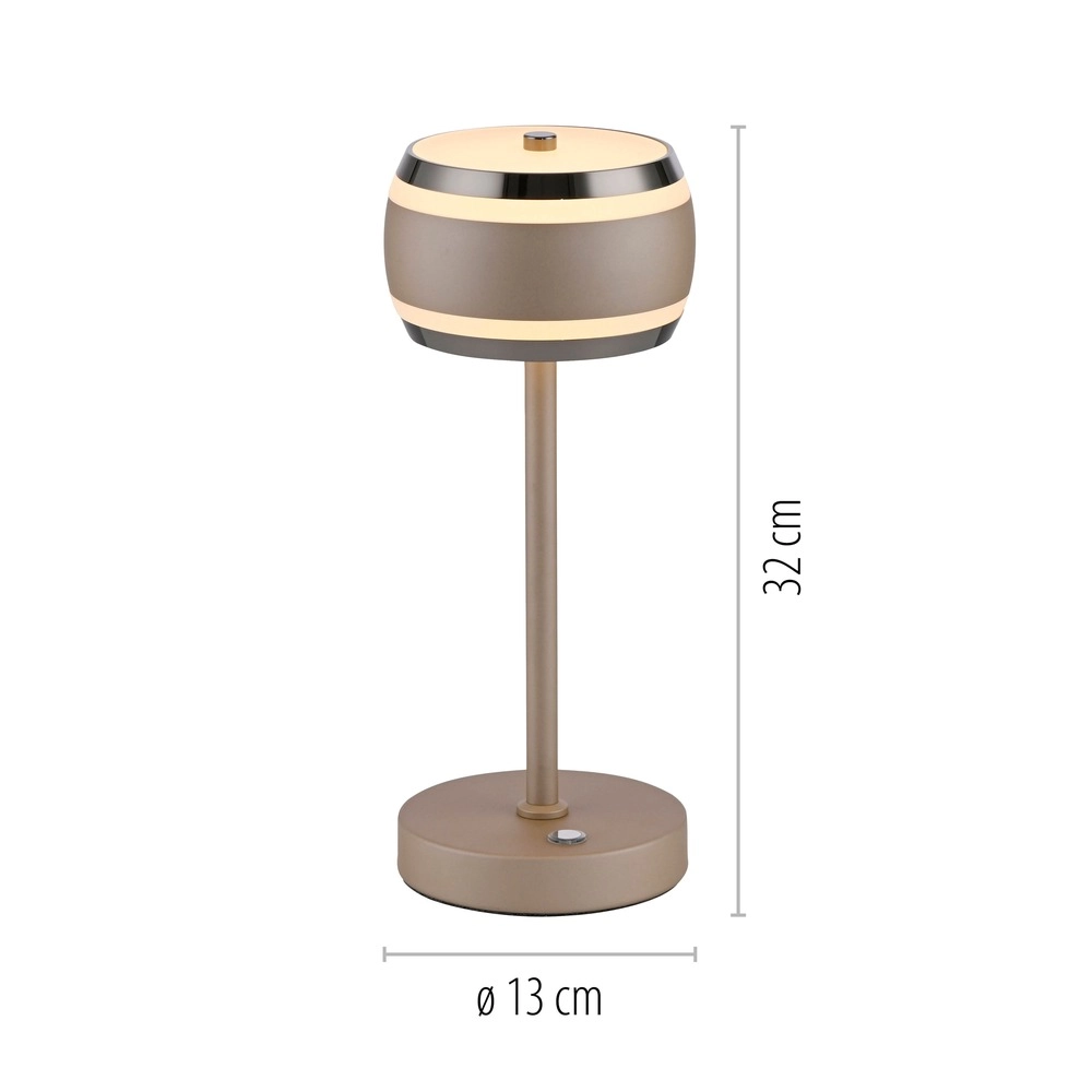 Lampe de table LED Pure Falling Rings Bronce Paul Neuhaus 4012248396629