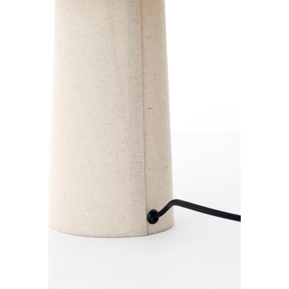 Lampe de table Musaby Forme organique - lin blanc Light & Living 8717807784232