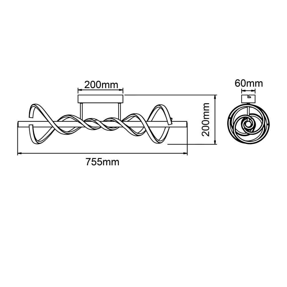 Plafonnier design noir Amalie S Brilliant 4004353411717