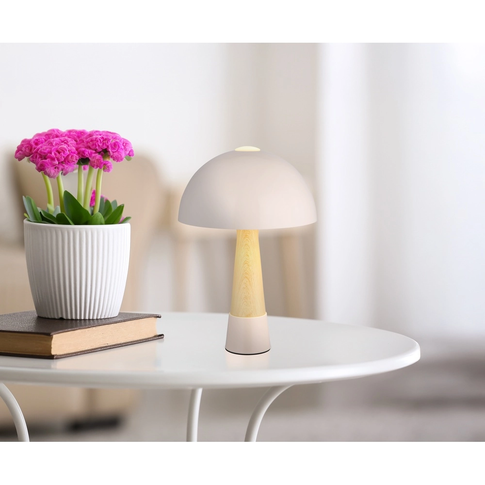 Lampe de table unique Paulin Ø 25cm champagne Globo 9007371516803