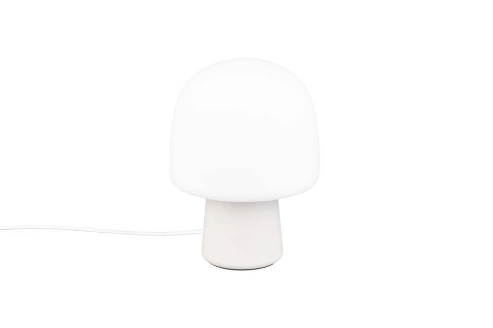 Lampe de table champignon Steen verre blanc Trio 4017807616484